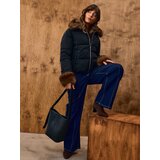 Sinsay Prošivena puffer jakna s umjetnim krznom | shoptok.hr