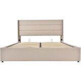 Lumor Oblazinjena postelja 140x200 cm iz lana z letvičastim okvirjem - bež, (22150926) | Shoptok.si