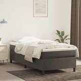  Okvir za krevet s oprugom tamnosivi 90x200 cm baršunasti | shoptok.hr