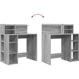  Stol s policom Siva Sonoma 90 x 48 x 101,5 cm Konstruirano drvo | shoptok.hr