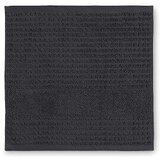 JUNA Tamno sivi ručnik od organskog pamuka od frotira 30x30 cm Check – Cijene