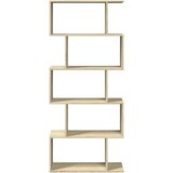 Pregrada / regal za knjige 5 razina hrast 70x24x161 cm drveni Smeđa | shoptok.hr