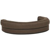 vidaXL ergonomski madrac za pse 75 x 53 cm izgled platna smeđi | shoptok.hr