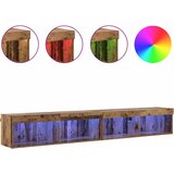  Set TV komoda s LED svjetlima 2 pcs Staro drvo 100 x 30 x 30 cm | Eponuda.com