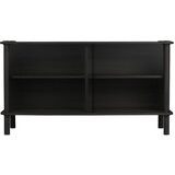 UMAGE Crna vitrina od punog hrasta s kliznim vratima 135x73,5x48 cm Italic – | shoptok.hr