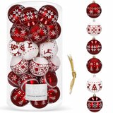 Set Božićnih Kuglica za Ukrasiti Božićno Drvce - 30 komada | shoptok.hr