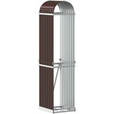 vidaXL Nosilec za polena rjav 40x45x170 cm pocinkano jeklo, (21135121) | Shoptok.si