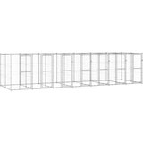 Vanjski kavez za pse od pocinčanog čelika 16,94 m² | shoptok.hr