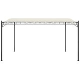 Nadstrešnica krem 4 x 3 m 180 g/m² od tkanine i čelika | shoptok.hr