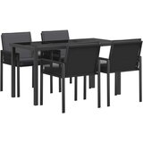  Vrtni set za objed 13 kom. Crna poliratan | shoptok.hr