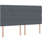  s od storage s uzglavljem Tamno siva 200 x 200 cm Baršun | shoptok.hr