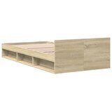  Okvir kreveta s ladicom boja hrasta sonome 75x190 cm drveni | shoptok.hr