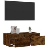 TV ormarić s LED svjetlima boja dimljenog hrasta 75x35,5x25 cm | shoptok.hr