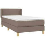  Krevet s oprugama i madracem smeđesivi 80x200 cm od tkanine | shoptok.hr