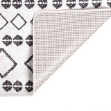  Perivi tepih crno-bijeli 120 x 170 cm | shoptok.hr