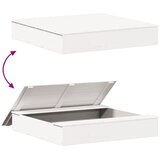  Pješčanik s poklopcem bijeli 111x111x19,5 cm masivna borovina | shoptok.hr