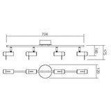  Redo 04-332 - LED spot svetiljka SLIM 4xLED/4W/230V sjajni hrom | Eponuda.com