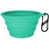 TIAKI silikonska putna zdjelica, tirkizna - 500 ml, Ø 13 x V 7 cm | shoptok.hr
