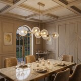 Brilagi Luster na sajli STELLA 6xE27/60W/230V bež/zlatna | Eponuda.com
