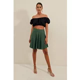 Bigdart 1885 Flare Mini Skirt - Emerald
