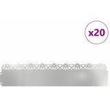  Rubnjaci za travnjak 20 pcs 103 x 0,05 x 22 cm Cinkani čelik | shoptok.hr