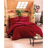 Stripe claret red v2 posteljina od satena u boji burgundac Cene