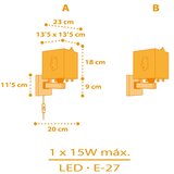 Dalber 64649 - Dečije zidno svetlo LITTLE CHICKEN 1xE27/15W/230V | Eponuda.com