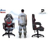 Sofotel Specter 242901 gaming stol s naslonom za noge &amp;ndash; rdeče-črn Slike
