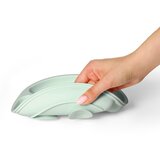 BabyOno Silikonski okrugli tanjur s odjeljcima i vakuumom 6 m+, mint | shoptok.hr