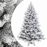 Umjetno božićno drvce s nogom 150 cm PVC i metal Slike