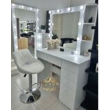 Luxor Furniture Sto za šminkanje Lux 14P, Beli Cene