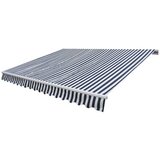 Maison Chic Ročno zložljiva tenda - Senčniki 300 cm modro/bela, (22038502) | Shoptok.si