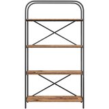 vidaXL Knjižna polica Star les 80 x 30 x 146 cm Konstruiran les | Shoptok.si