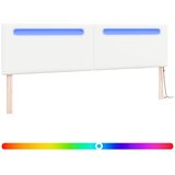  LED glava kreveta Bijelo 200 cm Lažna koža | shoptok.hr