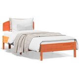 Furnova Posteljni okvir brez vzmetnice voščeno rjav 100x200 cm borovina, (21940414) | Shoptok.si