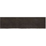  Zidna polica tamnosmeđa 200x50x(2-6) cm od obrađene hrastovine | shoptok.hr