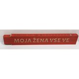 HEKA Zložljiv meter Heka (napis: Moja žena vse ve, rdeče barve, 2 m) Cene