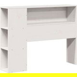 vidaXL Knjižna postelja brez ležišča bela 90x190cm trdna borovina | Shoptok.si
