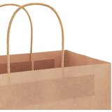  Papirnate vrećice 250 kom s ručkama smeđe 54x15x49 cm | shoptok.hr