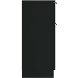  Komoda 2 kosa črna 30x30x70 cm inženirski les - Komoda, (21503264) | Shoptok.si