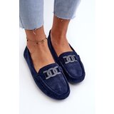 Boto marka niezdefiniowana Women's Stylish Suede Moccasins Navy Blue Rabell | Shoptok.si