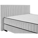 MID.YOU POSTELJA Z VZMETNICO 180 cm x 200 cm , tekstil, leseni material svetlo siva | Shoptok.si