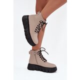 VINCEZA Leather Insulated Women's Ankle Boots on Platform | ePonuda.com