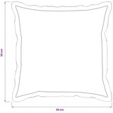  Presvlaka za jastuk 6 kom. HOUTEN Sivosmeđa 30 x 30 cm - Sivosmeđa 30 x 30 cm 6 | shoptok.hr