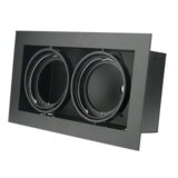 Gtv led plafonska ugradna rasveta piero kv 2*G53 IP20 crna | ePonuda.com