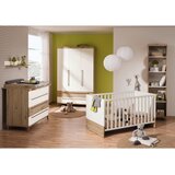 Paidi OTROŠKA POSTELJICA Remo bukev masivno 143,4/78,9/76,6 cm bela, barve hrasta | Shoptok.si