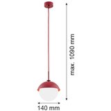  Argon 8296 - Luster na sajli CAPPELLO 1xE27/15W/230V crvena | Eponuda.com
