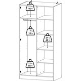 Tvilum Ormar u dekoru hrasta u prirodnoj boji 99x200x62 cm Billund – | shoptok.hr