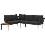 Beldano LOUNGE GARNITURA akacija v celoti masivno ogljikovo jeklo | Shoptok.si