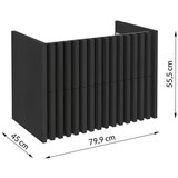 Modern Living kombiniran umivalnik nero, črna | Shoptok.si